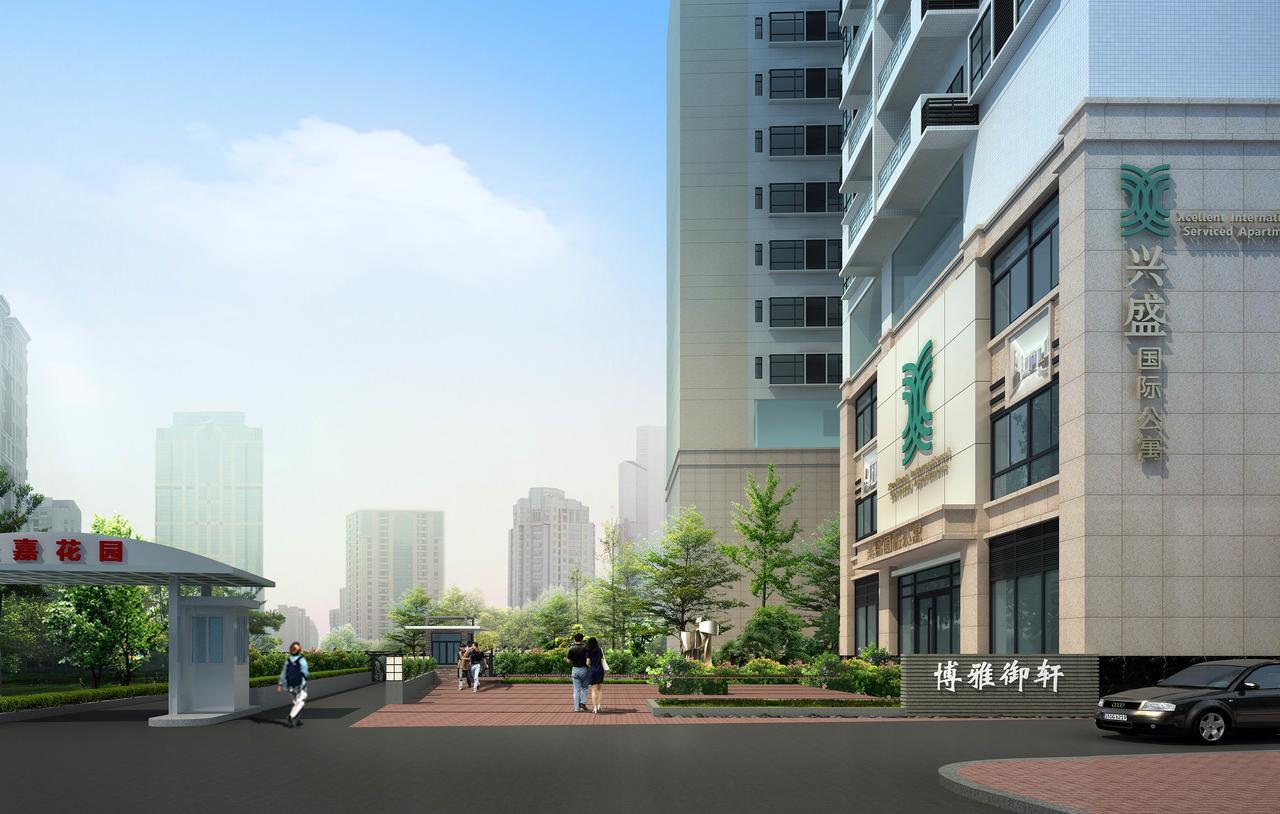 Xcellent International Serviced Apartment Guangzhou Buitenkant foto